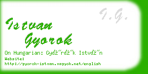 istvan gyorok business card